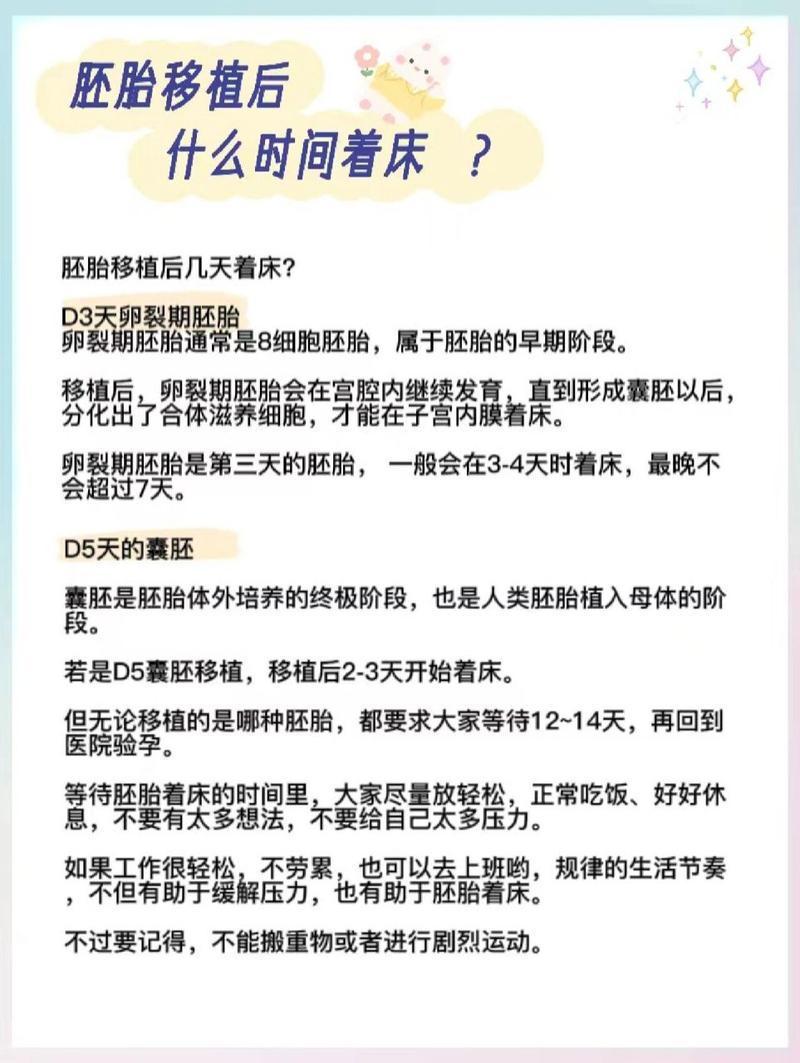 胚胎移植时间
