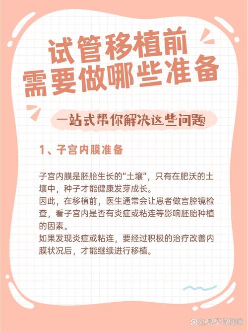 试管婴儿、移植手术前准备、生殖医学