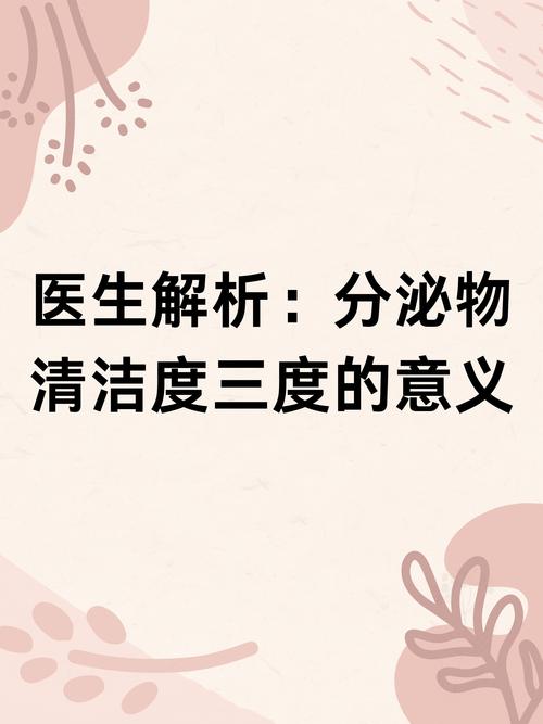清洁度三度