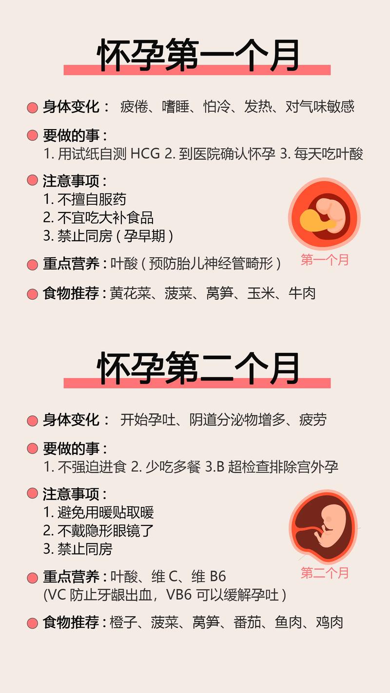  怀孕注意事项