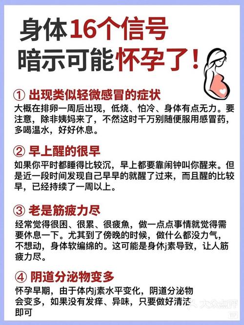 成功怀孕征兆