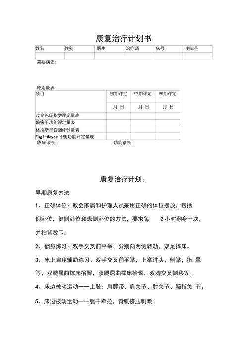 治疗计划