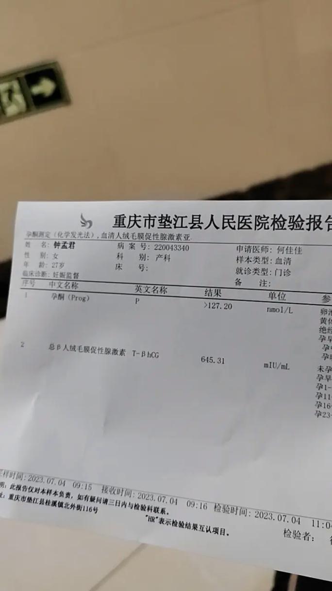 HCG值1.5