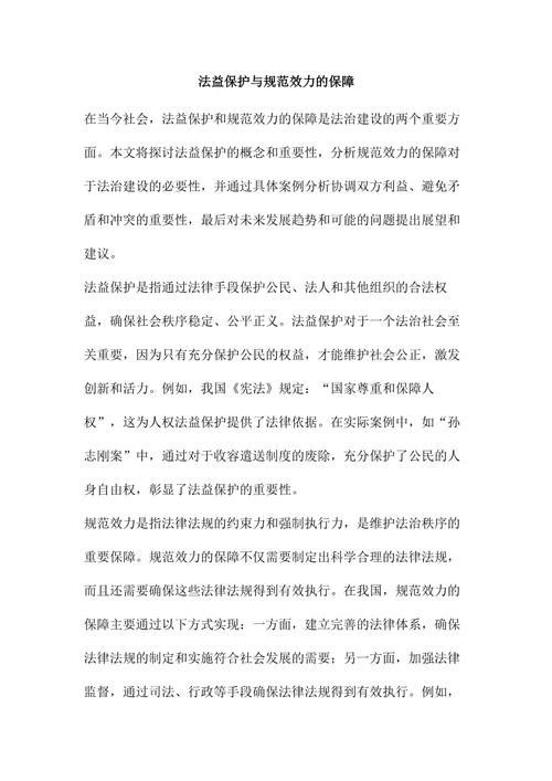 保护效力