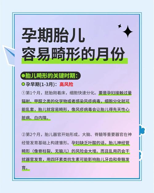 胎儿畸形风险