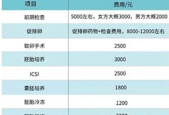 河南试管婴儿价格
