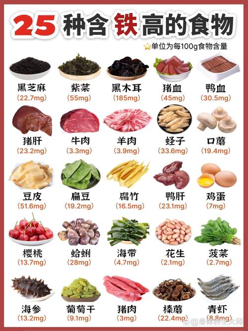 含铁食物
