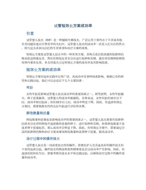 长方案成功率