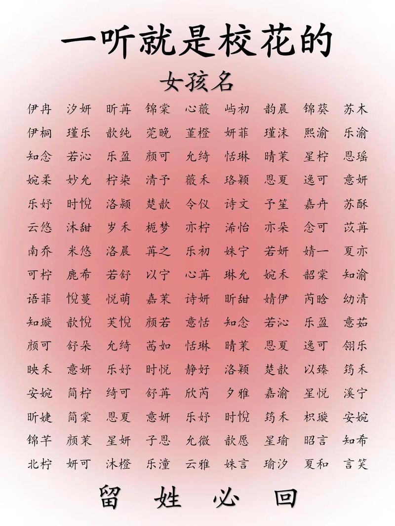 取小名