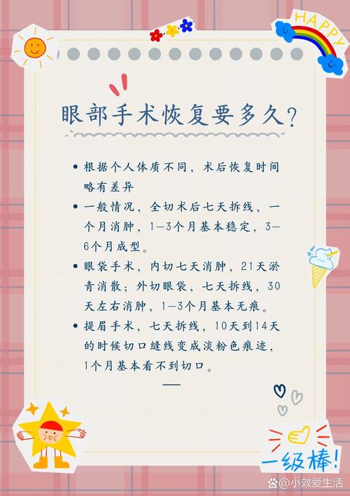 手术恢复时间