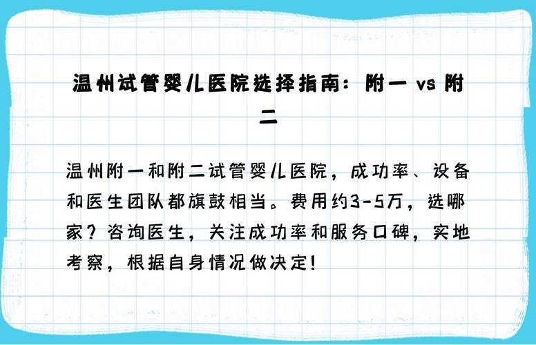 温州有哪些医院提供试管婴儿服务和相关信息？
