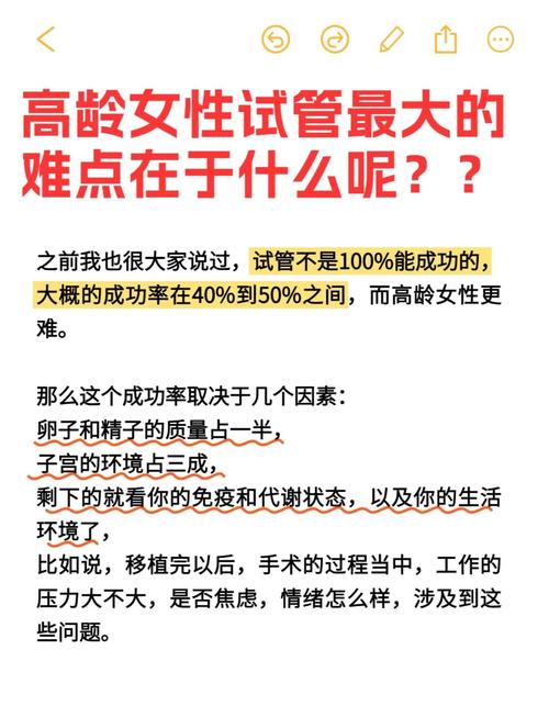成功案例
【描述】：探讨大龄女性选择试管婴儿的原因、面临的挑战和成功案例，为实现母亲梦想提供参考。