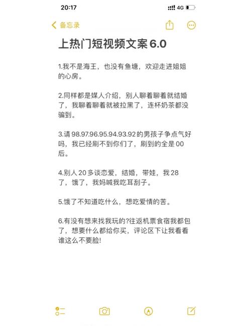 请将视频文案发给我