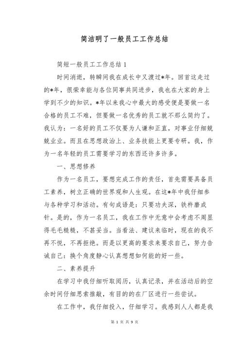 给出简洁明了的总结