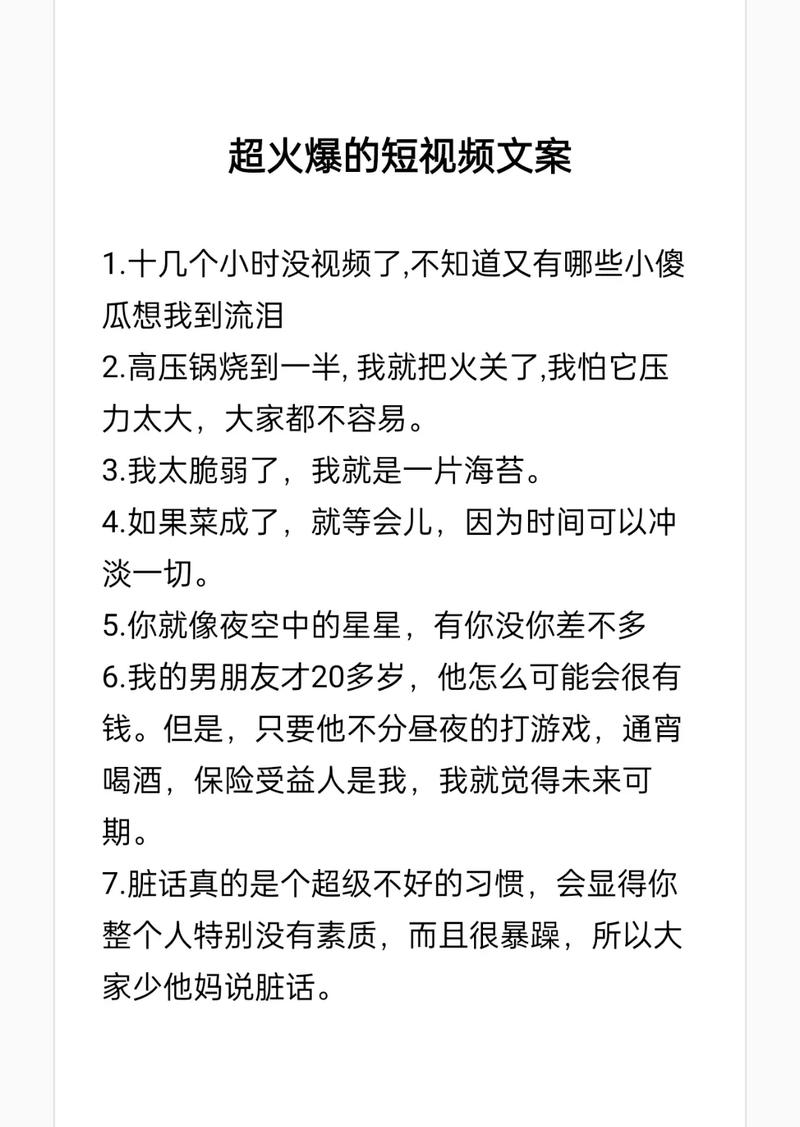 视频文案处理