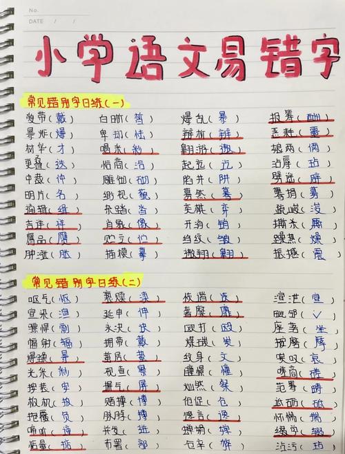 错别字