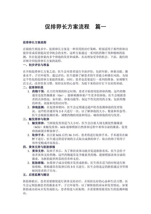 长方案促排卵