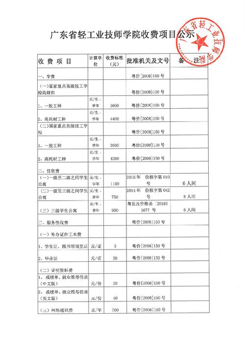 收费项目