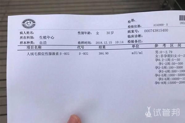 试管婴儿成功结果