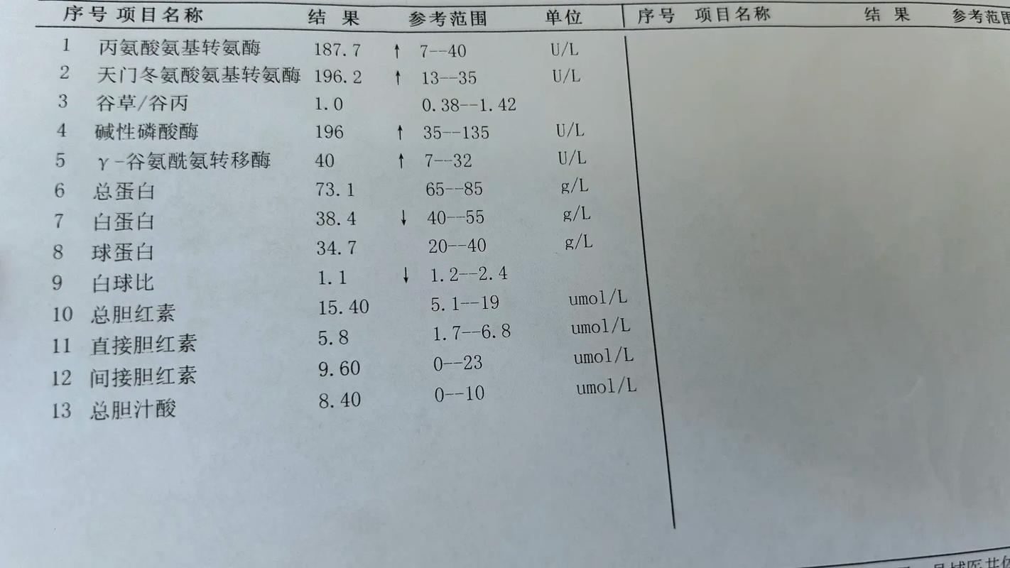 肝功能异常